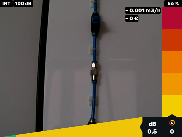 Leakshooter V2+ kamera ultradźwiękowa wskazanie braku wycieku.