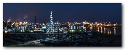 System detekcji gazu w rafineriach i petrochemii.