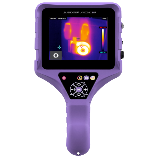 Leakshooter V2+ IR ultradźwiękowy wykrywacz nieszczelności z kamerą termowizyjną.