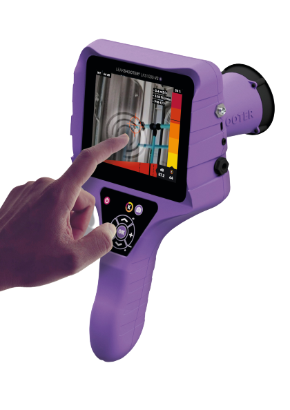 Leakshooter V2T+ ultradźwiękowy wykrywacz nieszczelności z kamerą.