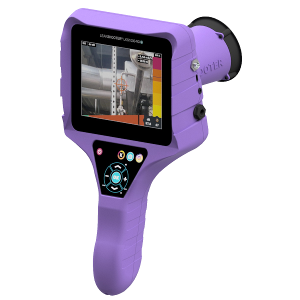 Leakshooter V3+ ultradźwiękowy wykrywacz nieszczelności z kamerą.
