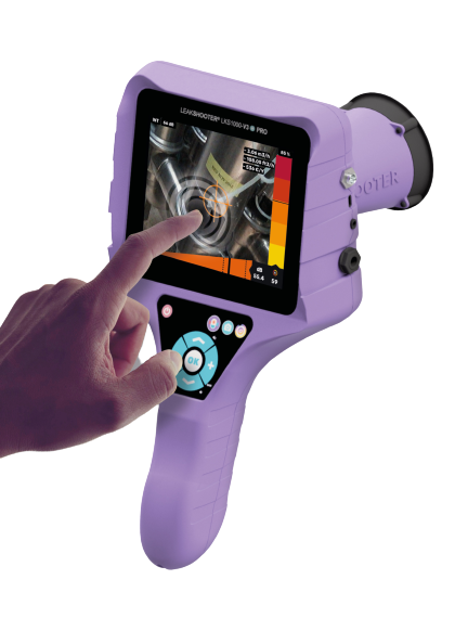 Leakshooter V3T+PRO ultradźwiękowy wykrywacz nieszczelności z kamerą.