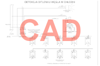 PolyGard2 schemat systemu detekcji ditlenku węgla w chłodni CAD