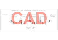 PolyGard2 schemat detekcji dla wielu pomieszczeń stacji tankowania wodoru CAD